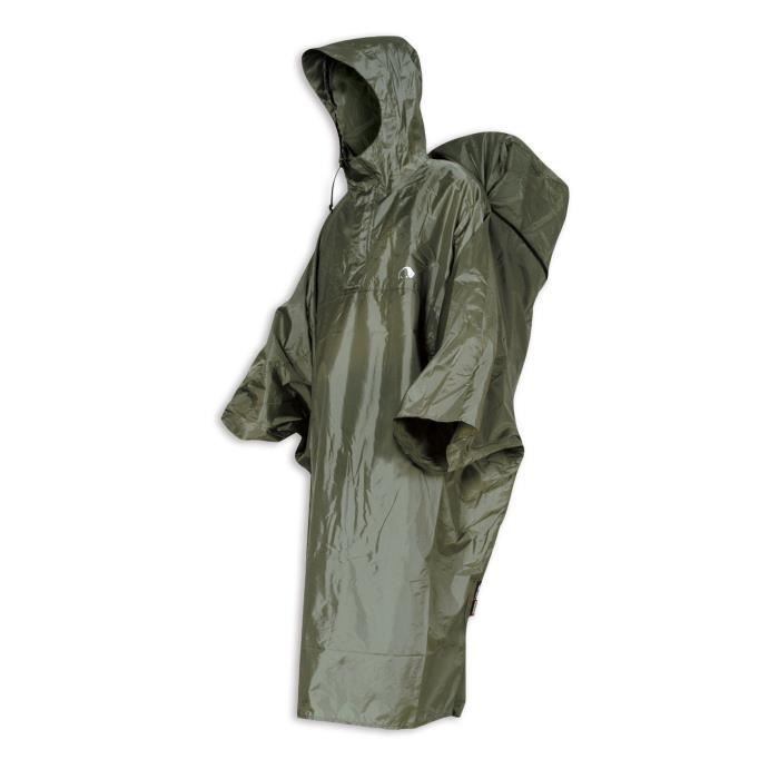 Poncho Tatonka Cape pour Homme - Taille S - Vert/Marron