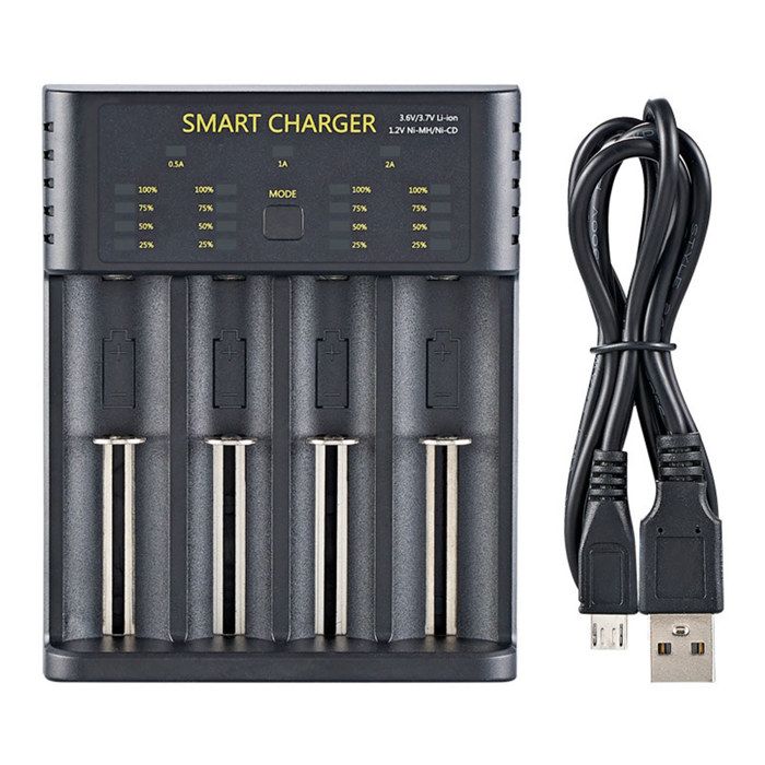 Acheter Chargeur USB intelligent à 8 emplacements 1.2V, pour piles