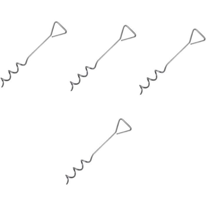 10 Piquets D'Ancrage Pour Pont/Terrasse - En Aluminium, Forme Arête De Poisson, Avec Ressort