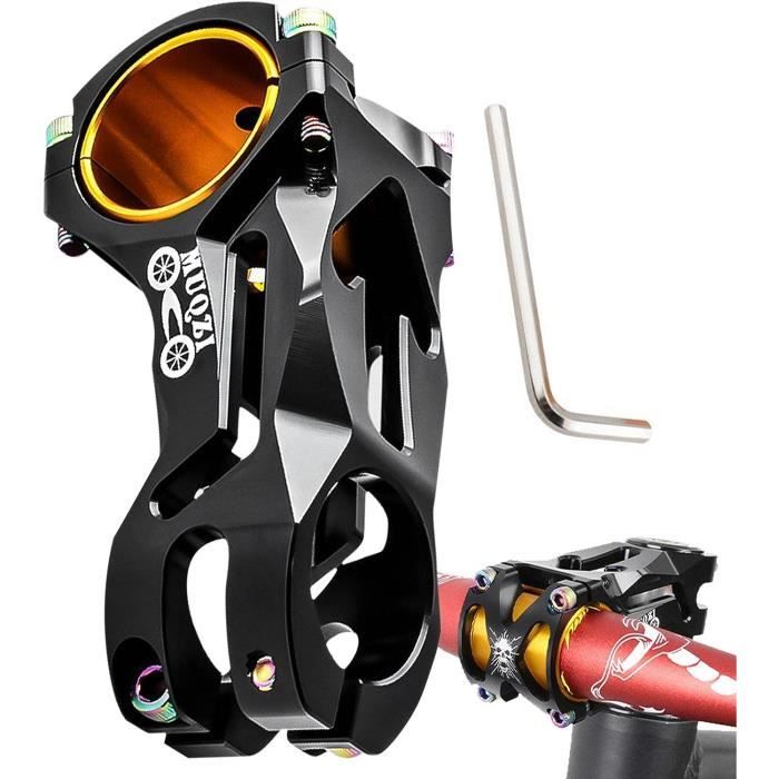 Rehausseur De Guidon Vélo Alliage Aluminium – Adaptateur 28,6 Mm VTT Route Avec Clés Hexagonales (Noir)