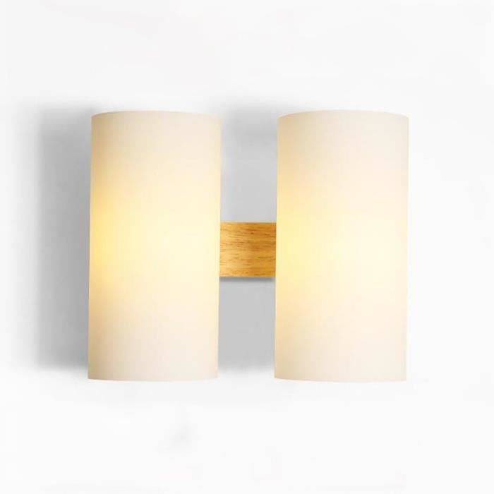 Lampe Murale Créative LED Poupée Bois Massif - Veilleuse Enfant Chambre Salon - Applique Murale E27 Noir