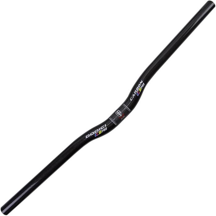 Guidon Carbone Pour Vélo Gravel/cyclocross/route - Largeur 580mm, Potence Incluse, Anti-flare