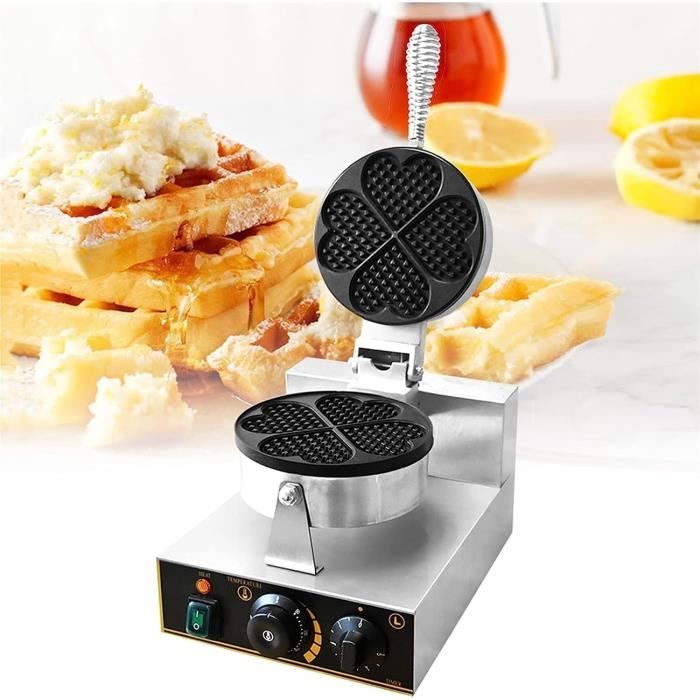 Gaufrier Gaufrier Domestique Commercial 1250W Machine À Gaufres Aux