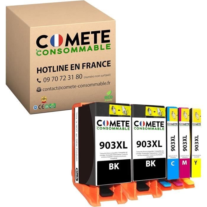 903 903XL Multipack Druckerpatronen Kompatibel Für HP 903 Druckerpatronen Für HP Officejet Pro 6970 6960 Für Officejet 6950 6960 All In One Drucker (‎‎‎‎‎‎‎Schwarz Cyan Magenta Gelb, 4er Pack