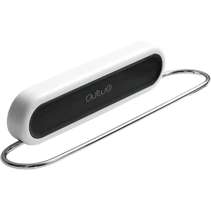 Porte-Serviettes Mural 3 Bras Pivotants 180° - Sans Perçage, Gris Gunmetal Pour Salle De Bain Et Cuisine