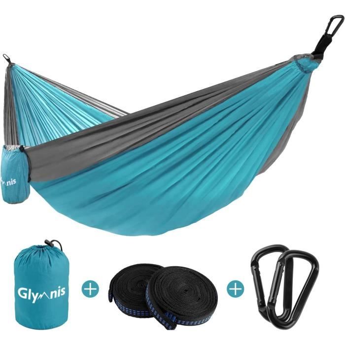 Hamac Suspendu Jardin Portable En Toile Ultra-Léger pour Camping et