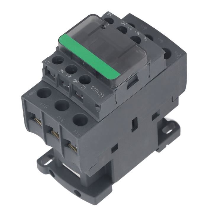 Contacteur AC 4 Pôles NO 25A – Tension Bobine 220V/240V, Montage Rail DIN 35 Mm, Homologué VDE - 5