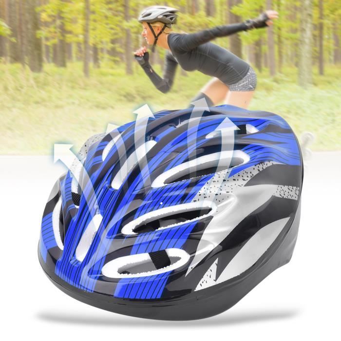 VGEBY Kit de protection adulte 7pcs pour roller avec casque bleu