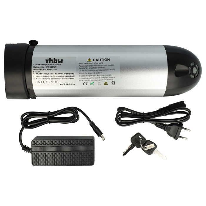 vhbw Batterie compatible avec Prophete (TRIO), DeHawk, Stratos, LandCrossers etc. vélo électrique, E-bike (10000mAh, 36V, Li-ion) +
