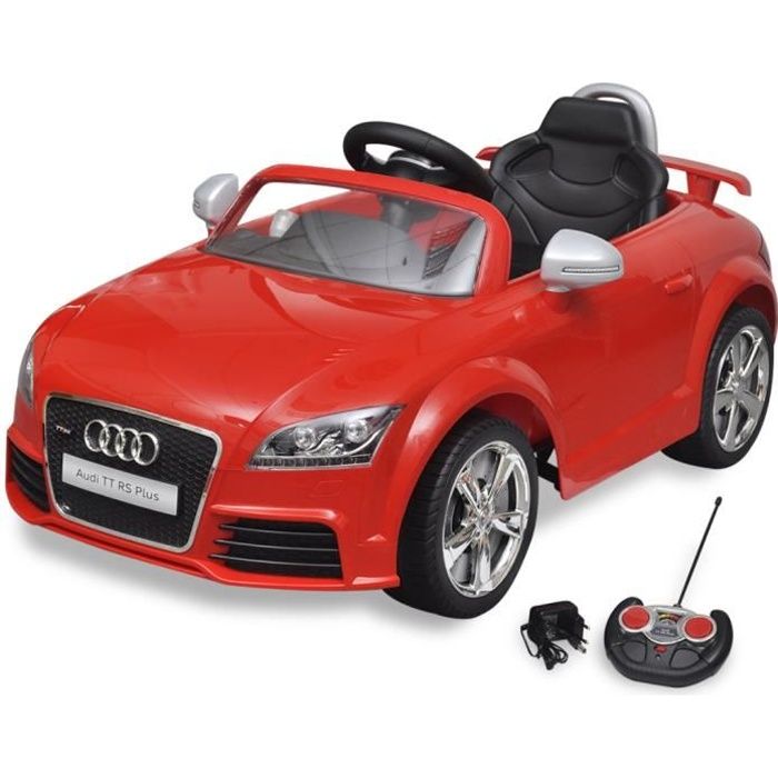 vidaXL Voiture avec télécommande pour enfants Audi TT RS Rouge