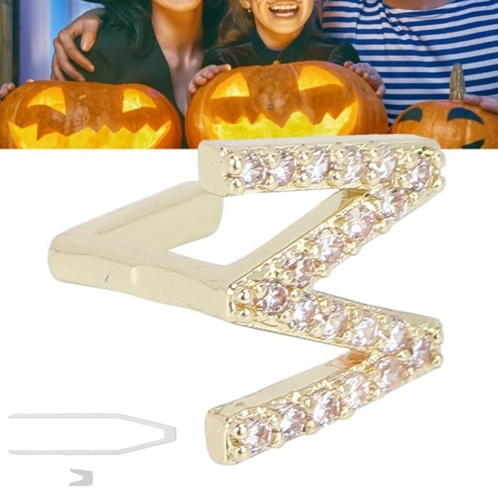 Pack De 4 Grillz Dentaires Dorés – Fausses Dents Hip-hop Pour Festivals, Concerts Et Halloween