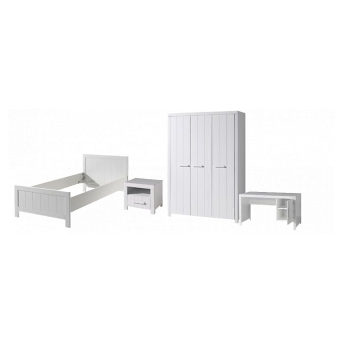 ERIK Lit simple +Table de Chevet +Armoire 3 portes + Bureau ERIK Lit simple +Table de Chevet +Armoire 3 portes + Bureau