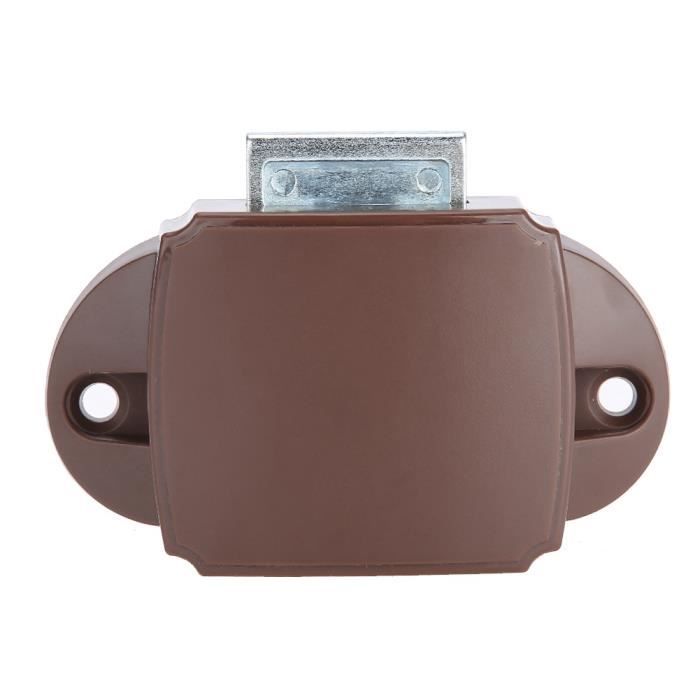 Serrure Camping-Car Alliage Zinc Noir - Loquet Antivol Avec 2 Clés - Pour Remorques Et Caravanes