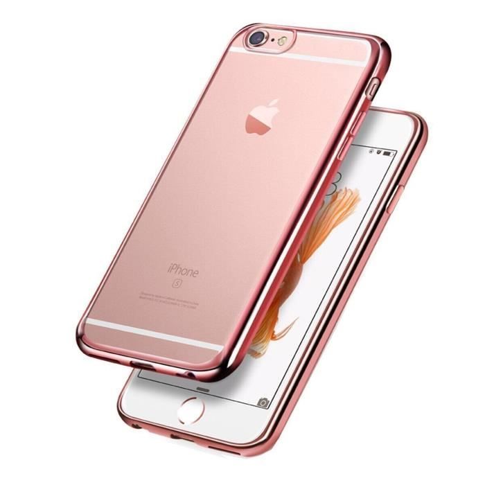 coque iphone 7 rose or