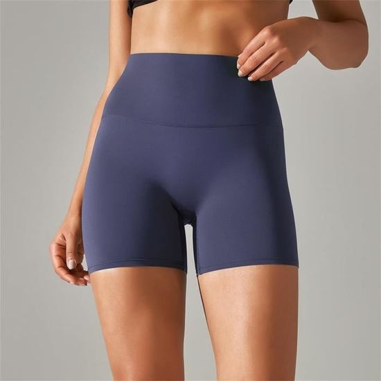 Short de Sport Femme Rose Fitness Yoga Taille Haute Sans Coutures Short Moulant Shorty Securite Rose Cdiscount Sport