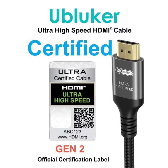 PremiumTech Cavo HDMI 2.1 - 7M Ultra High Speed 48GB/s