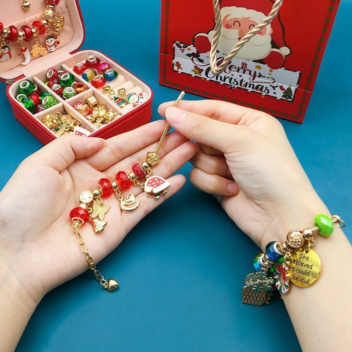 Cadeau Fille 5-13 Ans Enfant Jouet Bijoux DIY Charms Bracelet Kit Fabrication Idée Cadeau 5 6 7