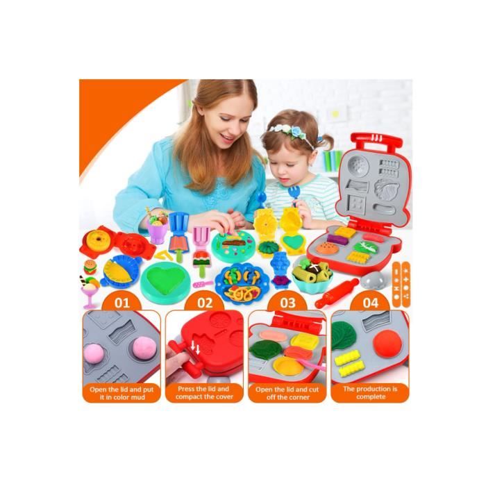 10x Set de pâte à modeler pour enfants avec paillettes neuf dans son e