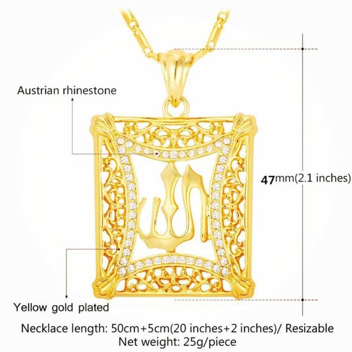 Collier Ayatul Kursi En Acier Inoxydable Pour Femme - Pendentif Allah Goutte D'eau - Bijou Spirituel Islamique, Idéal Pour Ramadan Et L'Aïd - 7