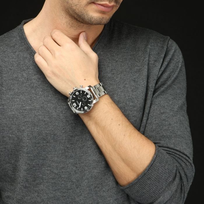 Fossil Nate JR1353 Chronographe Hommes Mat, Sport Achat/vente