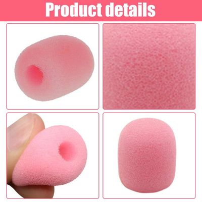 SGERUFZ 6 Pièces Bonnette en Mousse pour Microphone, Universelle avec Anneaux Antidérapants, Compatible avec la Plupart des Micros, Micro et Protection pour KTV, Scène, Fête de Famille