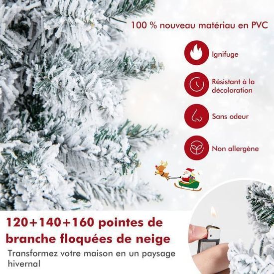 Sapins De Noël Artificiels Pré-éclairés à L'envers Avec Set De Boules