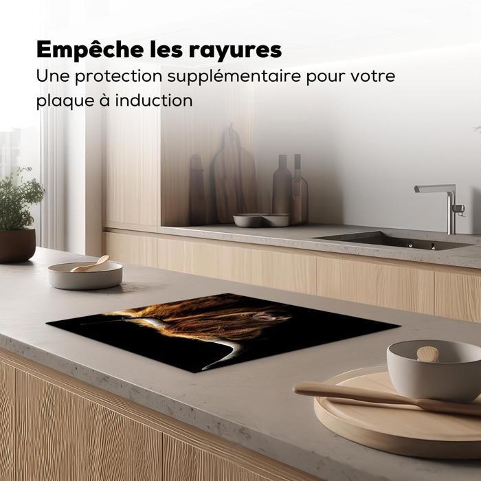 KitchenYeah Crédence Anti Éclaboussure Cuisine 70x50cm Aluminium - Highlander Écossais Nature Automne
