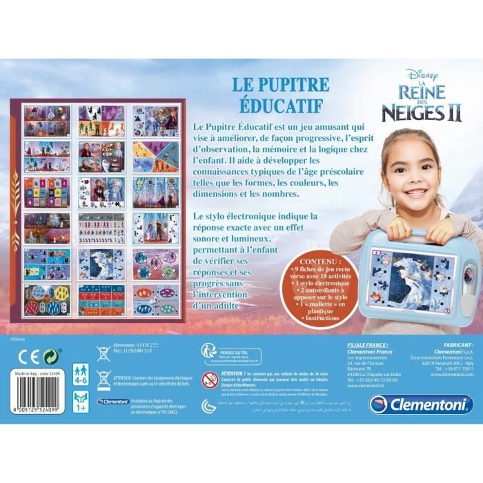 Clementoni - Pupitre éducatif - La Reine des Neiges 2 - Cdiscount Jeux ...