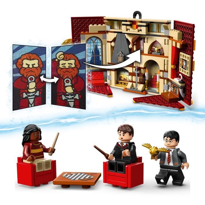 LEGO® Harry Potter 76409 Le Blason de la Maison Gryffondor, Jouet avec 3  Minifigurines, Château de Poudlard - Cdiscount Jeux - Jouets