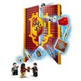 LEGO® Harry Potter 76409 Le Blason de la Maison Gryffondor, Jouet avec 3 Minifigurines, Château de Poudlard-3