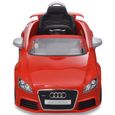 vidaXL Voiture avec télécommande pour enfants Audi TT RS Rouge-3