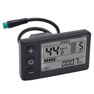 Instrument LCD pour vélo électrique Compteur LCD Écran Noir et Blanc