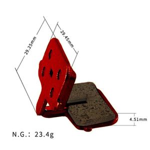 4 Pièces Plaquettes De Frein VTT Et Trottinette Électrique - Semi-Métalliques Silencieuses Pour Freins à Disque