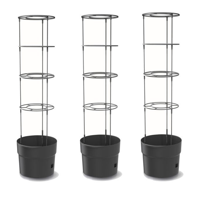 Cache-pot Intérieur Décoration Pot De Fleurs Rond MePla Locarno 58cm - Résistant UV Et Intempéries - Anthracite - Intérieur/extérieur Pot Fleurs Rond Cache-pot Intérieur Décoration Pot De Fleurs Rond MePla Locarno 58cm - Résistant UV Et Intempéries - Anthracite - Intérieur/extérieur Pot Fleurs Rond