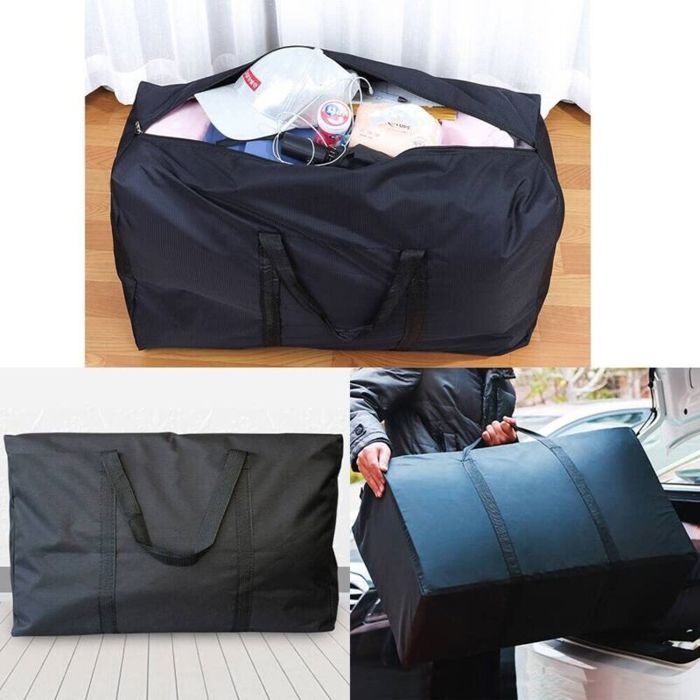 Ensemble de 5 sacs en filet à fermeture éclair grande capacité, sacs de rangement transparents