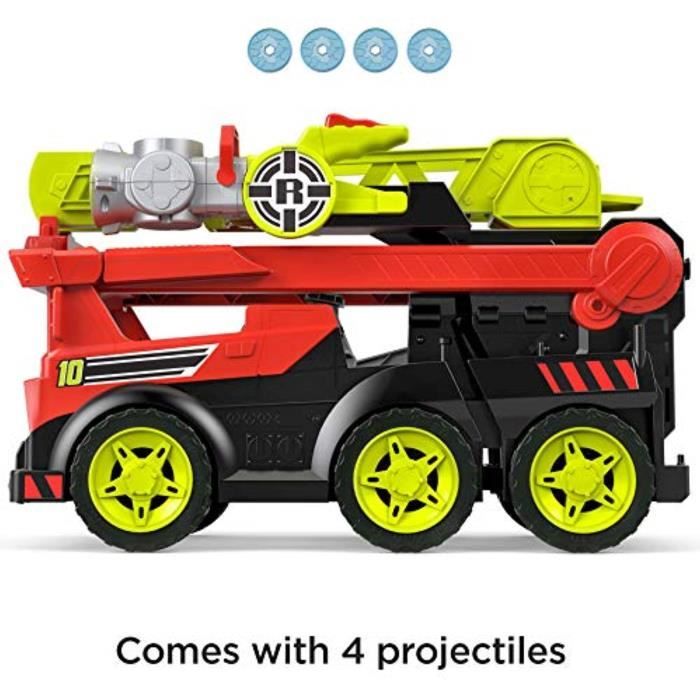 Rescue heroes top transforming fire truck