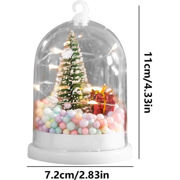 Mini Sapin De Noël En Cristal Verre Avec Charms - Décoration De Bureau élégante 15,5 Cm - Centre De Table Festif