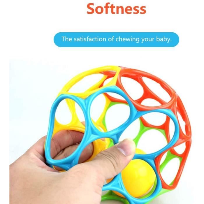 Balle de préhension pour bébé - Balles sensorielles souples et flexibles -  Jouet éducatif précoce pour bébé de 0 à 3 ans (10 cm) - Cdiscount Jeux -  Jouets