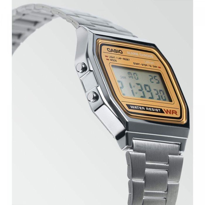 Montre Digitale Casio Vintage - Acier Inoxydable, étanche, Chronographe, Style Rétro Chic