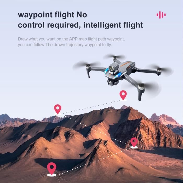 PAR - Drone RC Drone avec Caméra pour Adultes Débutants, Drone Pliable K911  Wifi avec Objectif Zoom 8K 50X, Drone photo frontale - Cdiscount Jeux -  Jouets