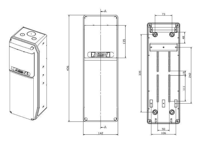 Coffret electrique piscine IP55 avec fenetre pour une pompe filtration et un projecteur LED 12V