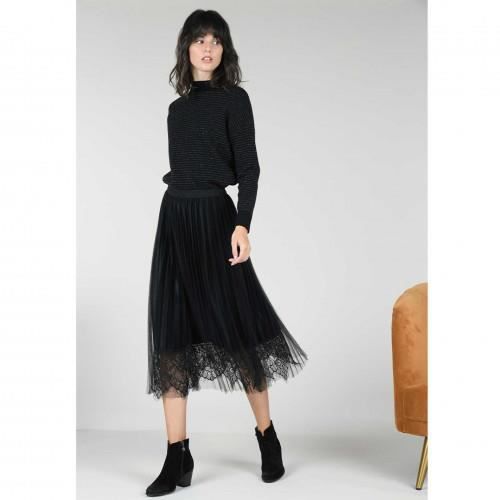 Jupe femme Molly Bracken EB1438H20 Noir Cdiscount Pret a Porter