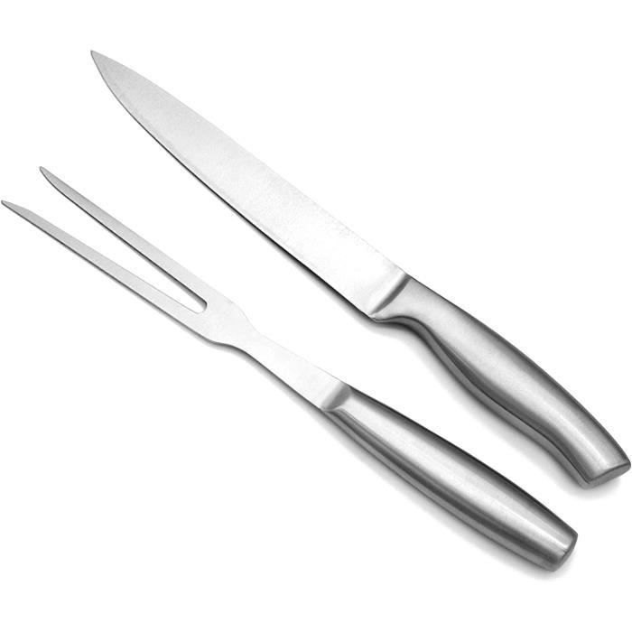 ② Couvert de découpe , couteau et fourchette vintage — Cuisine