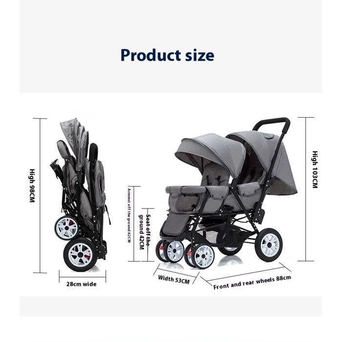 Porte-bÃ©bÃ© jumeaux, design pliable, design lÃ©ger 108 Petite