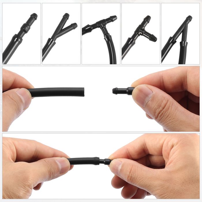 Buses De Lave-glace Universelles Pour Jeep Liberty, Commander Et Dodge Nitro - 2 Pièces Avec 3 Connecteurs - 55157319AA - 3