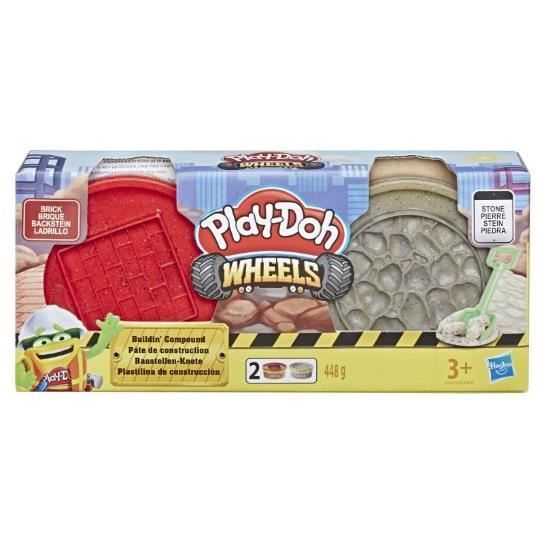 PLAY-DOH Wheels - Pâte de Construction - Brique et Pierre