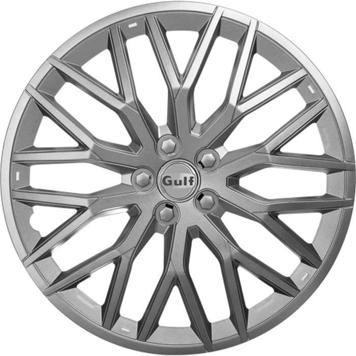 GULF GT40 4 Enjoliveurs 16 Pouces Gris
