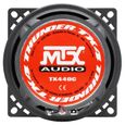 MTX TX440C Haut-parleurs voiture Coaxiaux 2 voies 10cm 60W RMS 4 membrane pulpe célulose-2