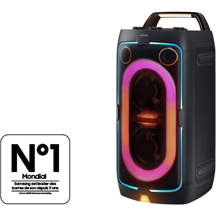 Enceinte Sono DJ Samsung Sound Tower MX-ST40F – 160W, Batterie 12h - vue 6