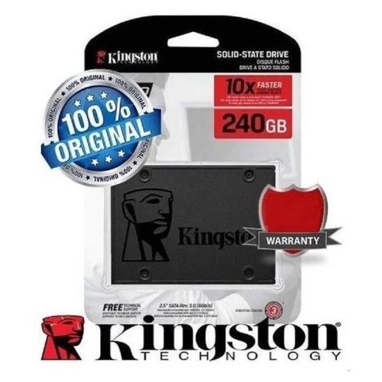 KINGSTON - Disque SSD Interne - A400 - 240Go - 2.5" (SA400S37/240G)